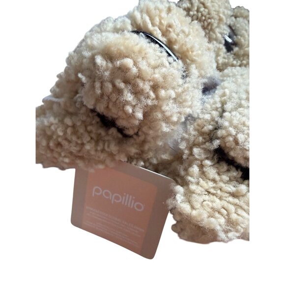 Papillio By Birkenstock Arizona Shearling Sandals Teddy Eggshell Size 39 8 New - Picture 16 of 16